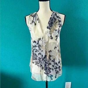 T. Babaton by Aritzia Ainsley silk sleeveless blouse